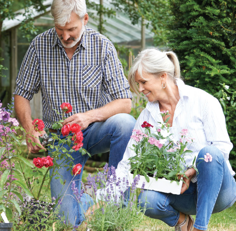 Couple Gardening - Med Free Living